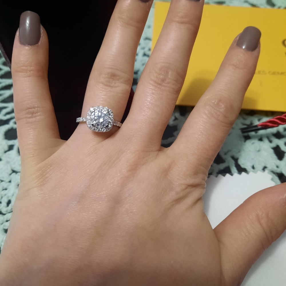 Moissanite Engagement Ring